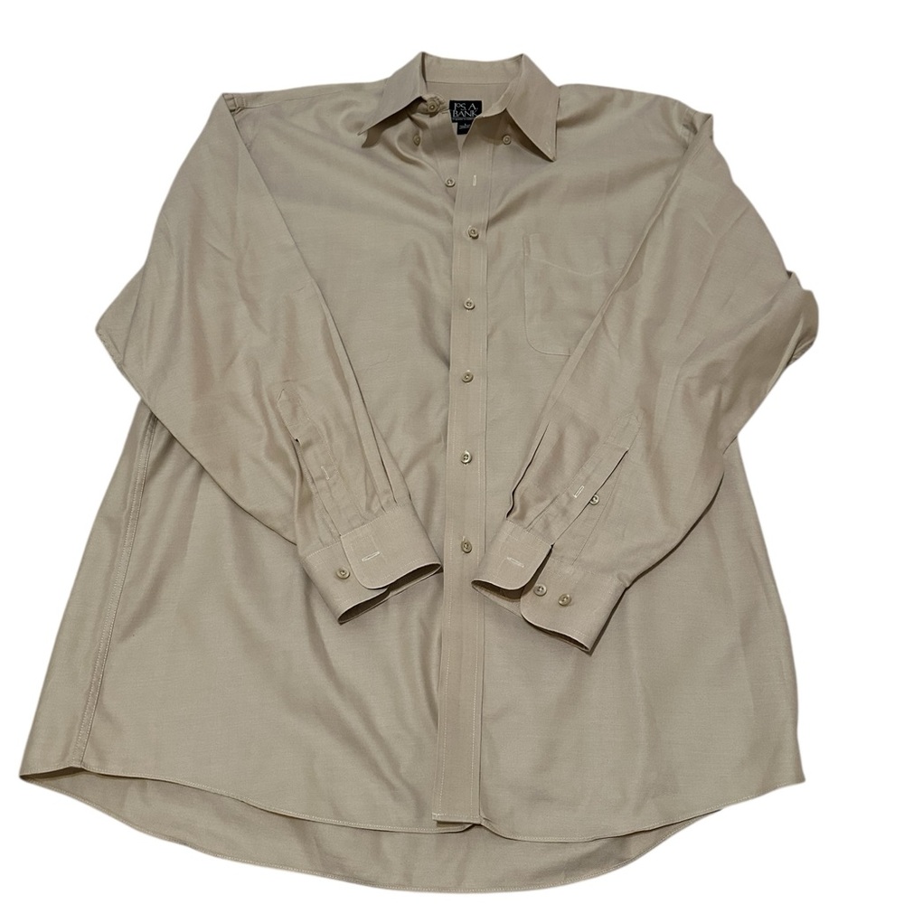 Jos. A. Bank Men's Tan Button Down Shirt